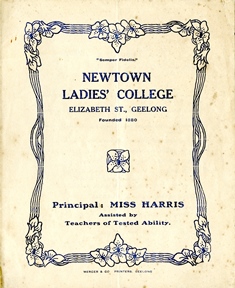 Newtown Ladies College Prospectus Cover (n.d.).
